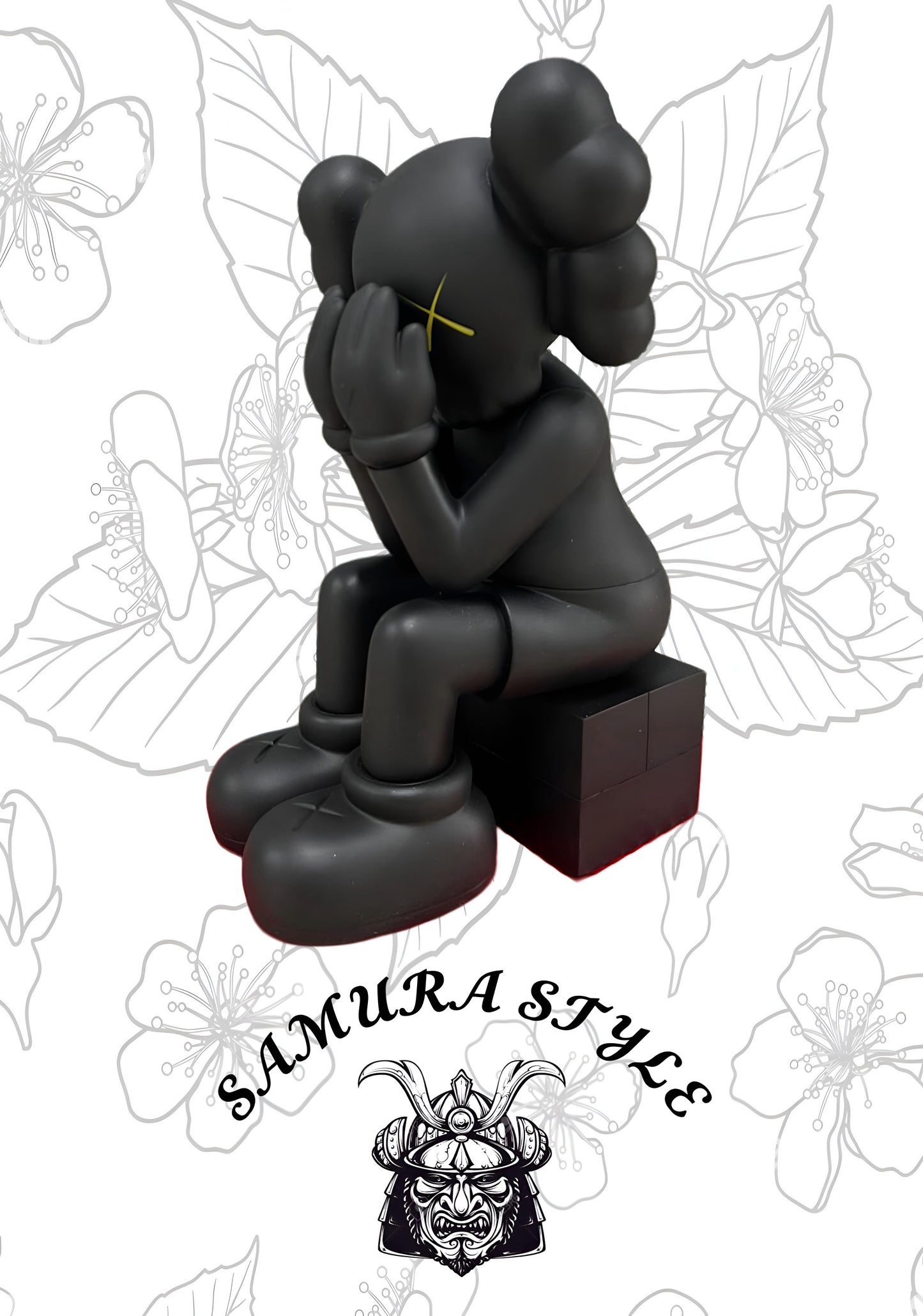 KAWS Negro de ojos amarillos