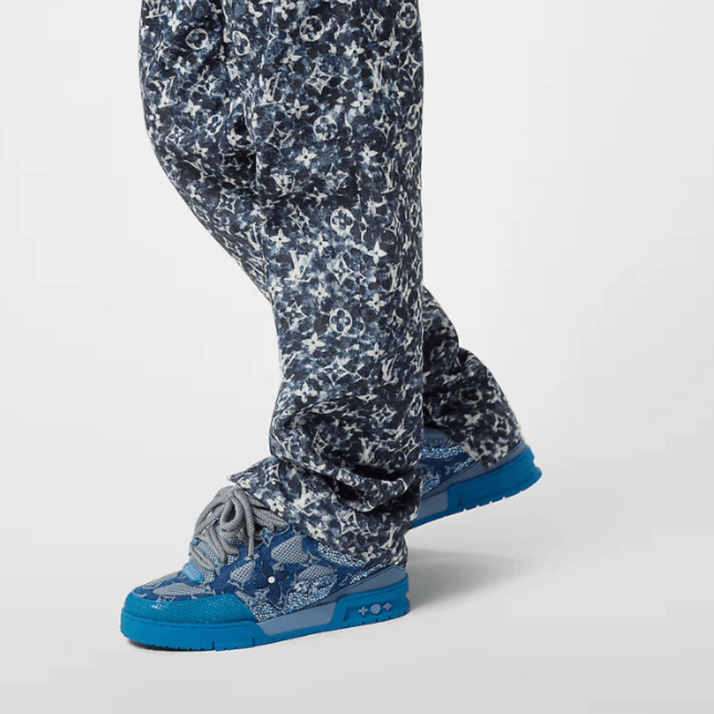 TENIS LV SKATE MONOGRAMA SWAROVSKI AZUL