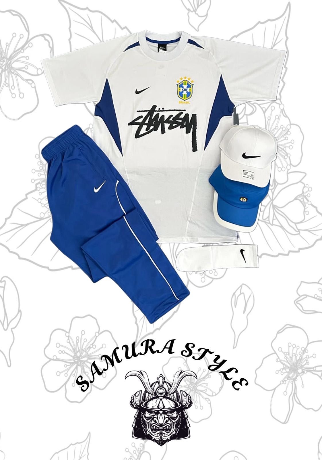 CONJUNTO AZUL NIKE STUSSY