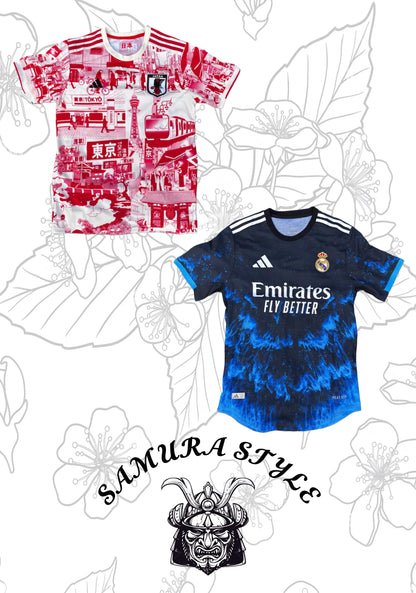 CAMISA REAL MADRID BLUE-CAMISA JAPÓN TOKIO