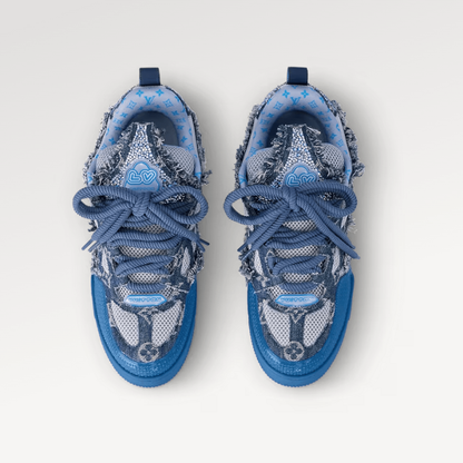 TENIS LV SKATE MONOGRAMA SWAROVSKI AZUL