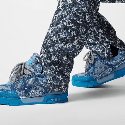 TENIS LV SKATE MONOGRAMA SWAROVSKI AZUL