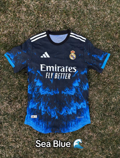 CAMISA REAL MADRID BLUE-CAMISA JAPÓN TOKIO