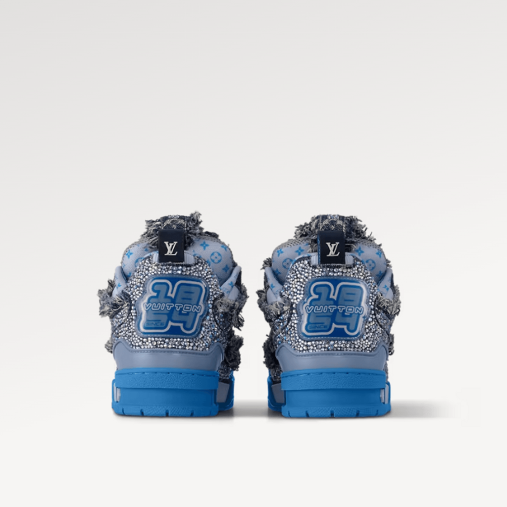 TENIS LV SKATE MONOGRAMA SWAROVSKI AZUL
