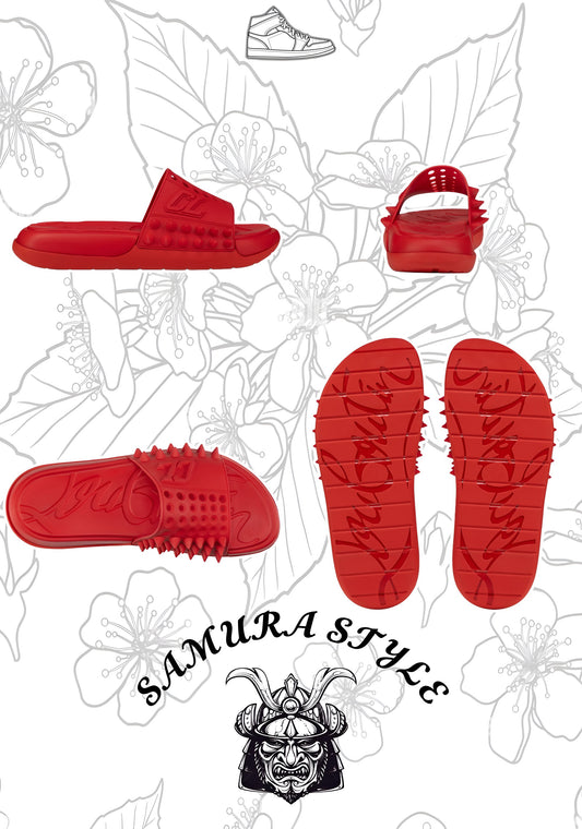 CHANCLAS ROJAS CHRISTIAN LOUBOUTIN SUELA ROJA