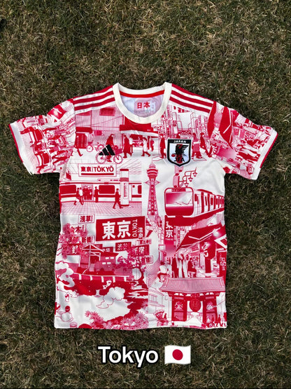 CAMISA REAL MADRID BLUE-CAMISA JAPÓN TOKIO