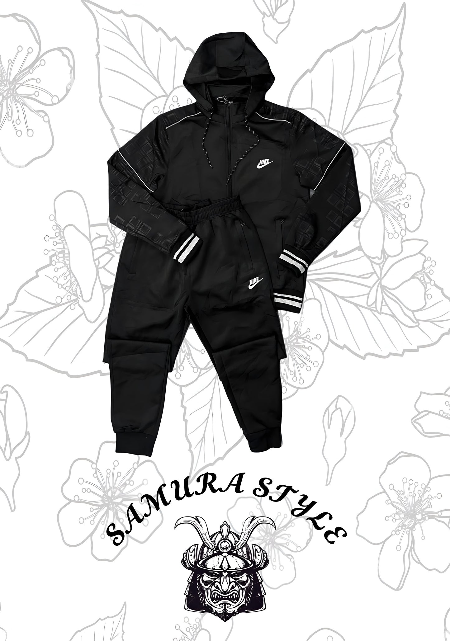 CONJUNTO NIKE NEGRO REFLECTANTE
